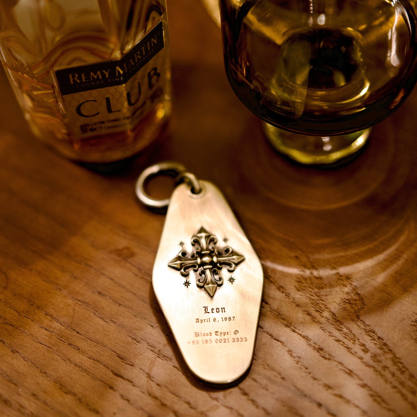 Cathedral Cross Personalized Keychain