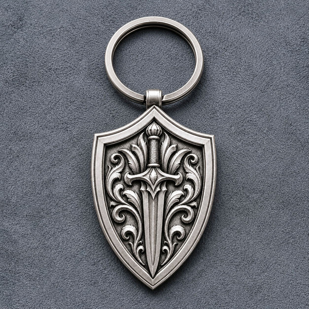 Aegis Blade Shield Personalized Keychain