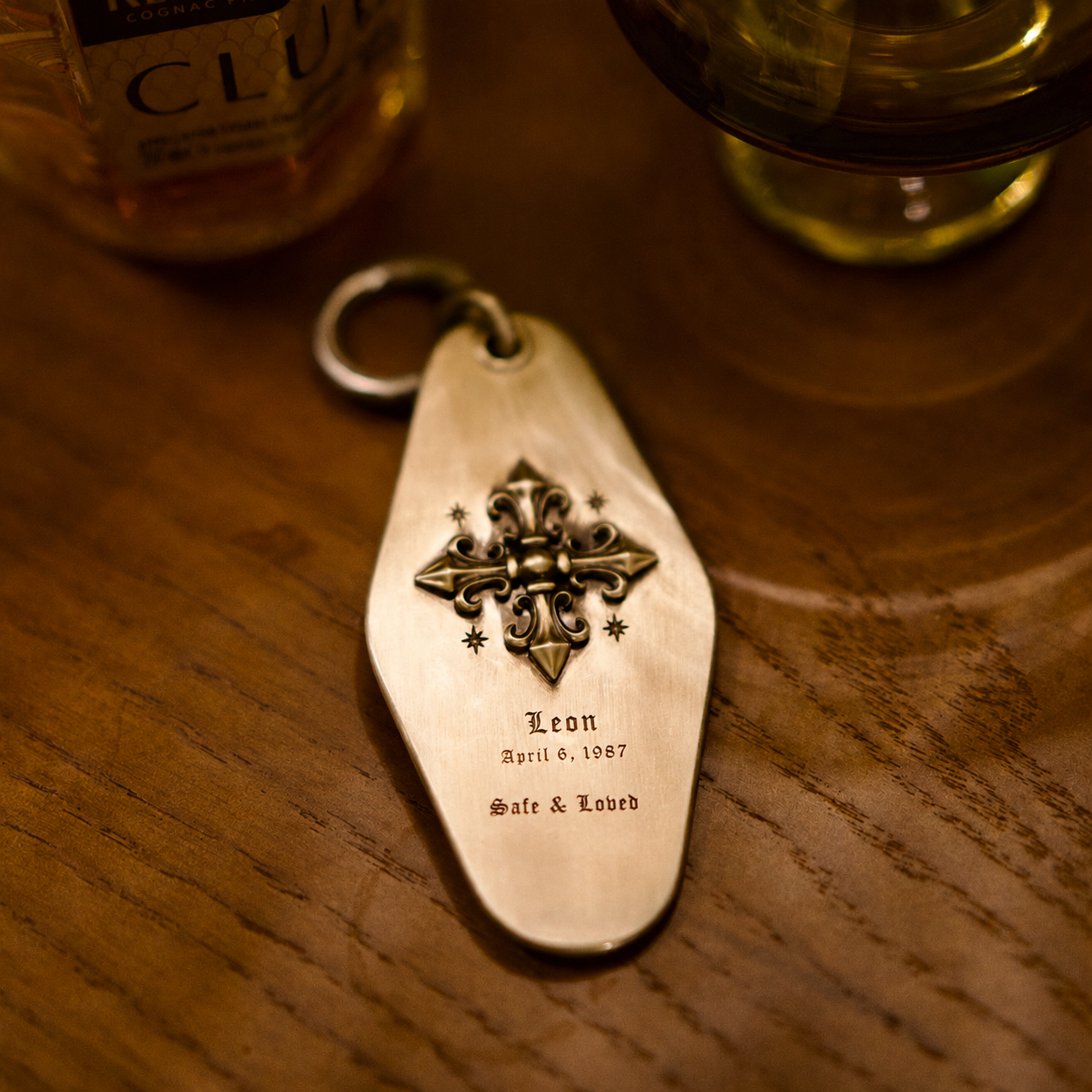 Knight’s Dagger Personalized Keychain