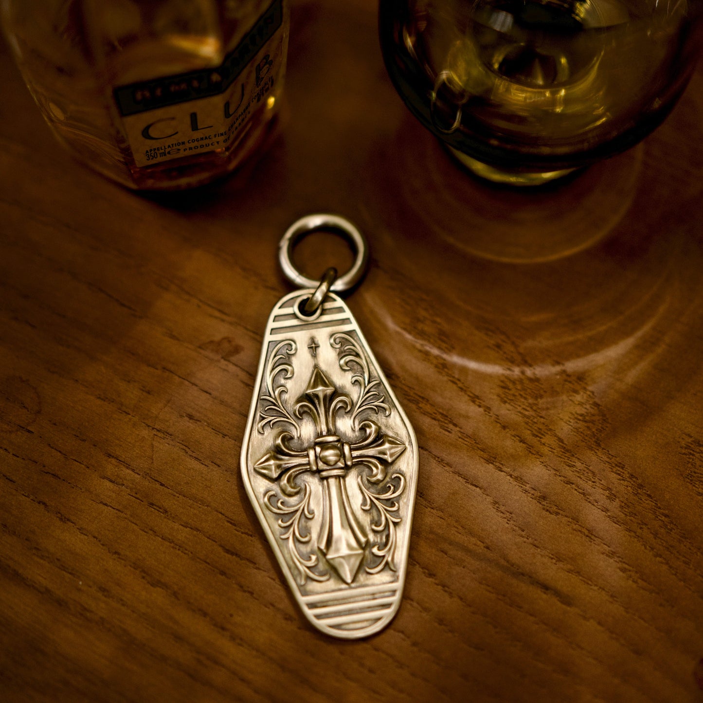 Cathedral Cross Personalized Keychain