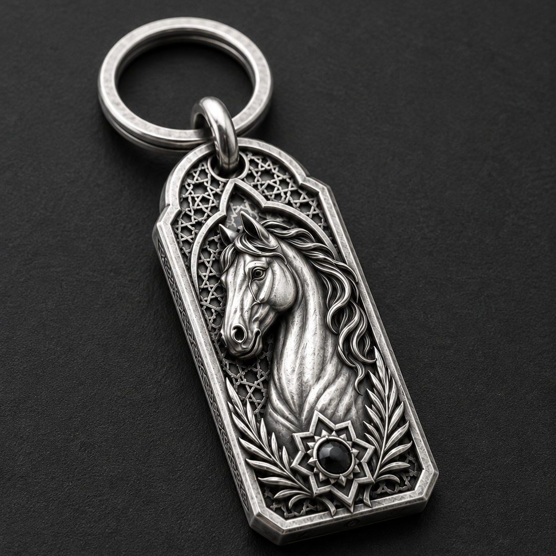 Desert Stallion Key Tag