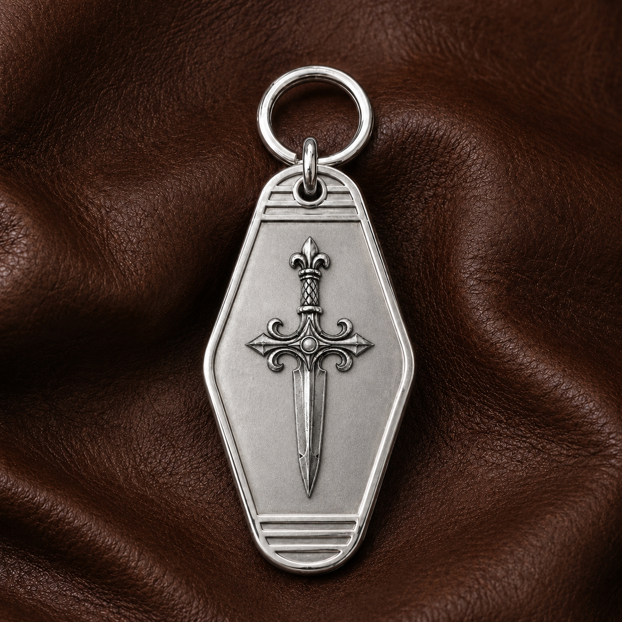 Knight’s Dagger Personalized Keychain