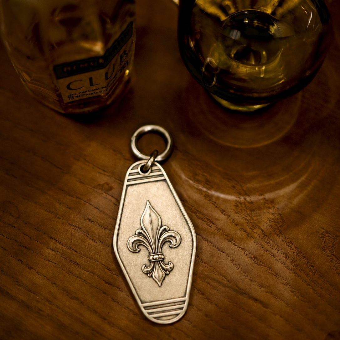 Royal Fleur Personalized Keychain