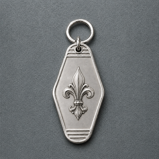 Royal Fleur Personalized Keychain
