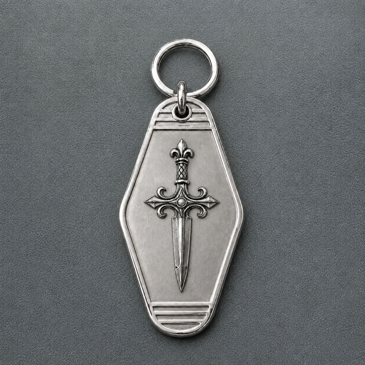 Knight’s Dagger Personalized Keychain
